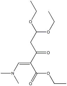 Ethyl(Z)-2-((dimethylamino)methylene)-5,5-diethoxy-3-oxopentanoate Structure