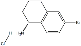 (1R)-6-BROMO-1,2,3,4-TETRAHYDRONAPHTHALEN-1-AMINE HYDROCHLORIDE Structure