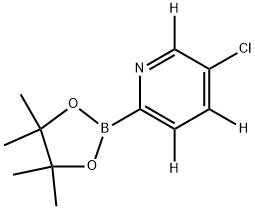 5-chloro-2-(4,4,5,5-tetramethyl-1,3,2-dioxaborolan-2-yl)pyridine-3,4,6-d3 Structure