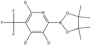2-(4,4,5,5-tetramethyl-1,3,2-dioxaborolan-2-yl)-5-(trifluoromethyl)pyridine-3,4,6-d3 Structure