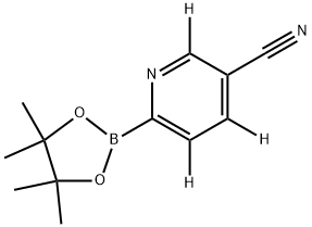 6-(4,4,5,5-tetramethyl-1,3,2-dioxaborolan-2-yl)nicotinonitrile-2,4,5-d3 Structure