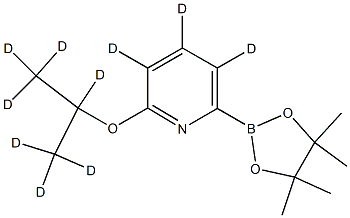 2-((propan-2-yl-d7)oxy)-6-(4,4,5,5-tetramethyl-1,3,2-dioxaborolan-2-yl)pyridine-3,4,5-d3 Structure