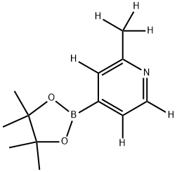 2-(methyl-d3)-4-(4,4,5,5-tetramethyl-1,3,2-dioxaborolan-2-yl)pyridine-3,5,6-d3 Structure