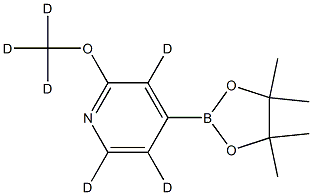 2-(methoxy-d3)-4-(4,4,5,5-tetramethyl-1,3,2-dioxaborolan-2-yl)pyridine-3,5,6-d3 Structure