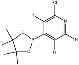 2-chloro-4-(4,4,5,5-tetramethyl-1,3,2-dioxaborolan-2-yl)pyridine-3,5,6-d3 구조식 이미지