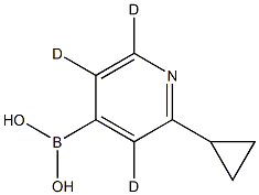 (2-cyclopropylpyridin-4-yl-3,5,6-d3)boronic acid 구조식 이미지