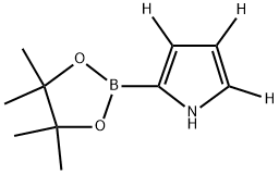 2-(4,4,5,5-tetramethyl-1,3,2-dioxaborolan-2-yl)-1H-pyrrole-3,4,5-d3 구조식 이미지