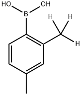 (4-methyl-2-(methyl-d3)phenyl)boronic acid 구조식 이미지