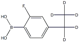 (4-(ethyl-d5)-2-fluorophenyl)boronic acid 구조식 이미지