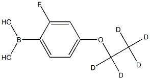 (4-(ethoxy-d5)-2-fluorophenyl)boronic acid 구조식 이미지