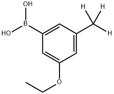 (3-ethoxy-5-(methyl-d3)phenyl)boronic acid Structure