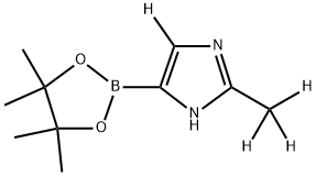 2-(methyl-d3)-4-(4,4,5,5-tetramethyl-1,3,2-dioxaborolan-2-yl)-1H-imidazole-5-d Structure