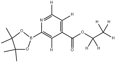 ethyl-d5 2-(4,4,5,5-tetramethyl-1,3,2-dioxaborolan-2-yl)isonicotinate-3,5,6-d3 구조식 이미지