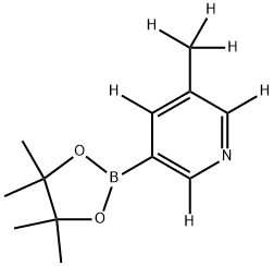 3-(methyl-d3)-5-(4,4,5,5-tetramethyl-1,3,2-dioxaborolan-2-yl)pyridine-2,4,6-d3 Structure