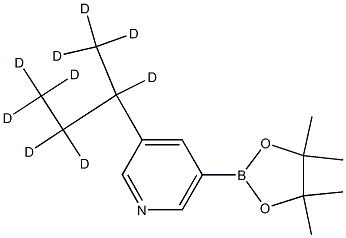 3-(butan-2-yl-d9)-5-(4,4,5,5-tetramethyl-1,3,2-dioxaborolan-2-yl)pyridine 구조식 이미지