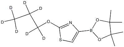 2-(propoxy-d7)-4-(4,4,5,5-tetramethyl-1,3,2-dioxaborolan-2-yl)thiazole Structure