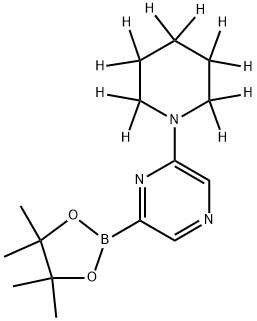 2-(piperidin-1-yl-d10)-6-(4,4,5,5-tetramethyl-1,3,2-dioxaborolan-2-yl)pyrazine 구조식 이미지