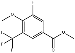 Methyl 5-Fluoro-4-methoxy-3-(trifluoromethyl)benzoate 구조식 이미지