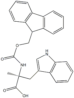 (2S)-2-({[(9H-fluoren-9-yl)methoxy]carbonyl}amino)-3-(1H-indol-3-yl)-2-methylpropanoic acid Structure