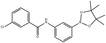 3-chloro-N-(3-(4,4,5,5-tetramethyl-1,3,2-dioxaborolan-2-yl)phenyl)benzamide Structure