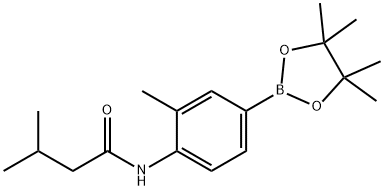 3-methyl-N-(2-methyl-4-(4,4,5,5-tetramethyl-1,3,2-dioxaborolan-2-yl)phenyl)butanamide Structure