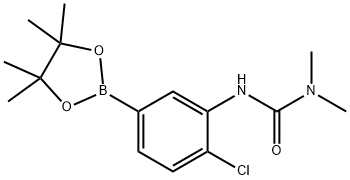 3-(2-chloro-5-(4,4,5,5-tetramethyl-1,3,2-dioxaborolan-2-yl)phenyl)-1,1-dimethylurea Structure