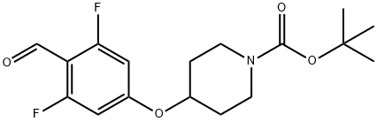 tert-butyl 4-(3,5-difluoro-4-formylphenoxy)piperidine-1-carboxylate Structure