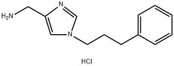 (1-(3-phenylpropyl)-1H-imidazol-4-yl)methanamine hydrochloride Structure