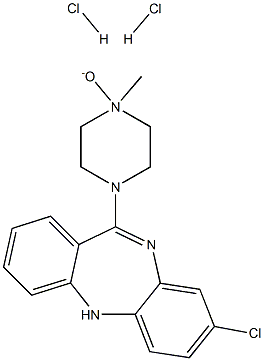 8-Chloro-11-(4-methyl-4-oxido-1-piperazinyl)-5H-dibenzo[b,e][1,4]diazepine dihydrochloride Structure