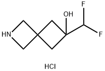 6-(difluoromethyl)-2-azaspiro[3.3]heptan-6-ol hydrochloride Structure
