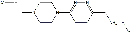 (6-(4-methylpiperazin-1-yl)pyridazin-3-yl)methanamine dihydrochloride 구조식 이미지