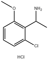1-(2-CHLORO-6-METHOXY-PHENYL)-ETHYLAMINE HYDROCHLORIDE Structure