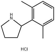 2-(2,6-DIMETHYLPHENYL)PYRROLIDINE HYDROCHLORIDE 구조식 이미지