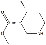 methyl (3R,4R)-4-methylpiperidine-3-carboxylate Structure