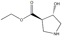 ethyl (3R,4S)-4-hydroxypyrrolidine-3-carboxylate Structure