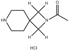 1-(2,7-diazaspiro[3.5]nonan-2-yl-1,1,3,3-d4)ethan-1-one hydrochloride Structure