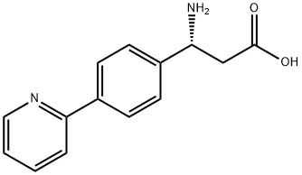 (R)-3-AMINO-3-(4-(PYRIDIN-2-YL)PHENYL)PROPANOIC ACID Structure