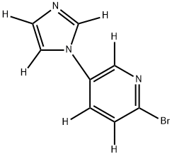 2-bromo-5-(1H-imidazol-1-yl-d3)pyridine-3,4,6-d3 구조식 이미지