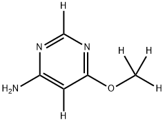 6-(methoxy-d3)pyrimidin-2,5-d2-4-amine Structure