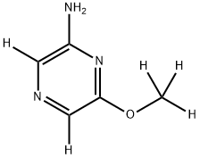 6-(methoxy-d3)pyrazin-3,5-d2-2-amine Structure
