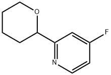 4-fluoro-2-(tetrahydro-2H-pyran-2-yl)pyridine Structure
