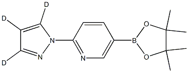 2-(1H-pyrazol-1-yl-d3)-5-(4,4,5,5-tetramethyl-1,3,2-dioxaborolan-2-yl)pyridine 구조식 이미지