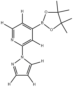 2-(1H-pyrazol-1-yl-d3)-4-(4,4,5,5-tetramethyl-1,3,2-dioxaborolan-2-yl)pyridine-3,5,6-d3 Structure