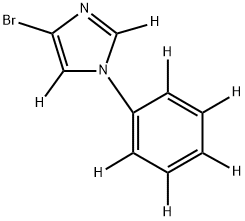 4-bromo-1-(phenyl-d5)-1H-imidazole-2,5-d2 Structure