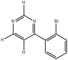 4-(2-bromophenyl)pyrimidine-2,5,6-d3 Structure