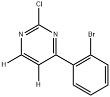 4-(2-bromophenyl)-2-chloropyrimidine-5,6-d2 Structure