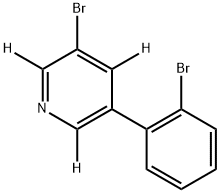 3-bromo-5-(2-bromophenyl)pyridine-2,4,6-d3 Structure