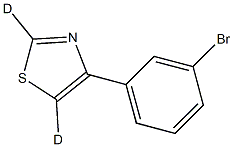 4-(3-bromophenyl)thiazole-2,5-d2 Structure