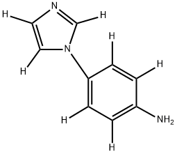 4-(1H-imidazol-1-yl-d3)benzen-2,3,5,6-d4-amine 구조식 이미지