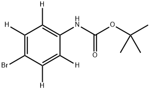 tert-butyl (4-bromophenyl-2,3,5,6-d4)carbamate 구조식 이미지